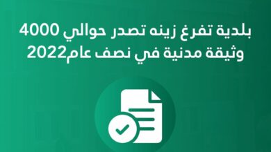 صورة بلدية تفرغ زينه تصدر حوالي 4000 وثيقة مدنية في نصف عام