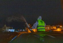 صورة بلدية تفرغ زينة تطلق حملة تعقيم للشوارع