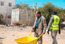 صورة بلدية تفرغ زينة تواصل حملات النظافة في أحياء المدينة