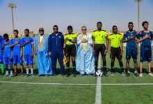 صورة انطلاق النسخة الثانية من بطولة كأس عمدة بلدية تفرغ زينة لكرة القدم
